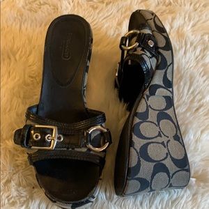 Coach wedge heels